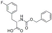 (2S)-2-{[(benzyloxy)carbonyl]amino}-3-(3-fluorophenyl)propanoic acid Struktur