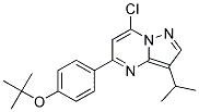 5-(4-tert-butoxyphenyl)-7-chloro-3-(1-methylethyl)pyrazolo[1,5-a]pyrimidine Struktur