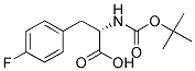 (2S)-2-[(tert-butoxycarbonyl)amino]-3-(4-fluorophenyl)propanoic acid Struktur