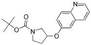 3-(Quinolin-6-yloxy)-pyrrolidine-1-carboxylic acid tert-butyl ester Struktur