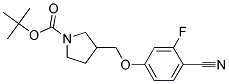 3-(4-Cyano-3-fluoro-phenoxymethyl)-pyrrolidine-1-carboxylic acid tert-butyl ester Struktur