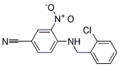 4-(2-Chloro-benzylamino)-3-nitro-benzonitrile Struktur