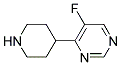 5-fluoro-4-piperidin-4-ylpyrimidine Struktur