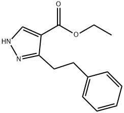 ethyl 5-(2-phenylethyl)-1H-pyrazole-4-carboxylate Struktur