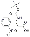 3-[(tert-butoxycarbonyl)amino]-3-(2-nitrophenyl)propanoic acid Struktur