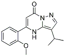 5-(2-methoxyphenyl)-3-(1-methylethyl)pyrazolo[1,5-a]pyrimidin-7(4H)-one Struktur