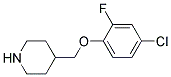 4-(4-Chloro-2-fluoro-phenoxymethyl)-piperidine Struktur