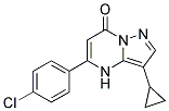 5-(4-chlorophenyl)-3-cyclopropylpyrazolo[1,5-a]pyrimidin-7(4H)-one Struktur