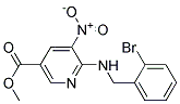 6-(2-Bromo-benzylamino)-5-nitro-nicotinic acid methyl ester Struktur