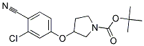 3-(3-Chloro-4-cyano-phenoxy)-pyrrolidine-1-carboxylic acid tert-butyl ester Struktur