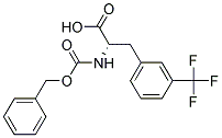 (2S)-2-{[(benzyloxy)carbonyl]amino}-3-[3-(trifluoromethyl)phenyl]propanoic acid Struktur