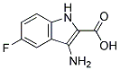 3-amino-5-fluoro-1H-indole-2-carboxylic acid Struktur