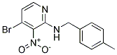 (4-Bromo-3-nitro-pyridin-2-yl)-(4-methyl-benzyl)-amine Struktur