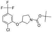 3-(2-Chloro-5-trifluoromethyl-phenoxy)-pyrrolidine-1-carboxylic acid tert-butyl ester Struktur