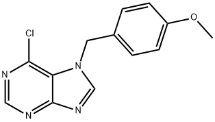 6-chloro-9-(4-methoxybenzyl)-9H-purine Struktur