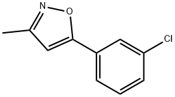 5-(3-chlorophenyl)-3-methylisoxazole Struktur