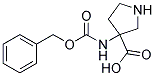 3-{[(benzyloxy)carbonyl]amino}pyrrolidine-3-carboxylic acid Struktur