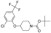 4-(2-Chloro-5-trifluoromethyl-phenoxy)-piperidine-1-carboxylic acid tert-butyl ester Struktur