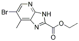 ethyl 6-bromo-7-methyl-3H-imidazo[4,5-b]pyridine-2-carboxylate Struktur