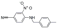 4-(4-Methyl-benzylamino)-3-nitro-benzonitrile Struktur