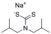 Diisobutyldithiocarbamic acid, sodium salt Struktur