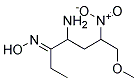 (E)-Methyl-2-[(E)-hydroxyimino]-5-nitro-6-methoxy-3-hexanamine Struktur