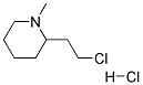 N-Methyl-2-(2-chloroethyl) piperidine hydrochloride Struktur