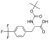 N-tert-Butoxycarbonyl-L-3-(4-trifluoromethylphenyl)alanine Struktur