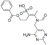 (E)-2-(N-((4-AMINO-2-METHYL-5-PYRIMIDINYL)METHYL)FORMAMIDO)-5-BENZOYLOXY-2-PENTENE-3-SULFONICACID Struktur