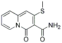 2-METHYLTHIO-4-OXO-4H-QUINOLIZINE-3-CARBOXAMIDE Struktur