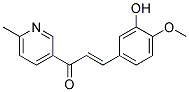 3-(3-HYDROXY-4-METHOXYPHENYL)-1-(6-METHYL-3-PYRIDYL)-2-PROPEN-1-ONE Struktur