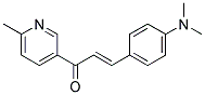 3-(P-(DIMETHYLAMINO)PHENYL)-1-(6-METHYL-3-PYRIDYL)-2-PROPEN-1-ONE Struktur