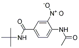 4-ACETAMIDO-N-TERT-BUTYL-3-NITROBENZAMIDE Struktur