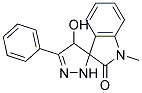 4'-HYDROXY-1-METHYL-3'-PHENYLSPIRO(INDOLINE-3,5'-(2)PYRAZOLIN)-2-ONE Struktur