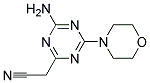 4-AMINO-6-MORPHOLINO-1,3,5-TRIAZINE-2-ACETONITRILE Struktur