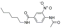 4-ACETAMIDO-N-HEXYL-3-NITROBENZMIDE Struktur