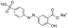 4-HYDROXY-4'-SULFOAZOBENZENE-3-CARBOXYLICACIDMONOSODIUMSALT Struktur