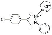 5-(P-CHLOROPHENYL)-2,3-DIPHENYL-2H-TETRAZOLIUMCHLORIDE Struktur