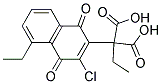 DIETHYL(3-CHLORO-1,4-DIOXO-1,4-DIHYDRO-2-NAPHTHYL)MALONATE Struktur