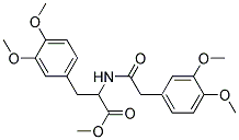 METHYL2-(3,4-DIMETHOXYPHENYLACETAMIDO)-3-(3,4-DIMETHOXYPHENYL)PROPIONATE Struktur