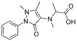 METHYL(N-(2,3-DIMETHYL-5-OXO-1-PHENYL-3-PYRAZOLIN-4-YL)-N-METHYLAMINO)ACETATE Struktur