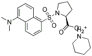 N-(5-DIMETHYLAMINO-1-NAPHTHYLSULFONYL)-L-PROLINEPIPERIDINIUMSALT Struktur