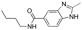 N-BUTYL-2-METHYL-5-BENZIMIDAZOLECARBOXAMIDE Struktur