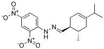 TRANS-4-ISOPROPYL-6-METHYL-3-CYCLOHEXENECARBALDEHYDE2,4-DINITROPHENYLHYDRAZONE Struktur