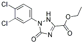 Ethyl1-(3,4-dichlorophenyl)-2,5-dihydro-5-oxo-1H-1,2,4-triazole-3-carboxylate Struktur