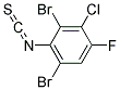 3-Chloro-2,6-dibromo-4-fluorophenylisothiocyanate Struktur