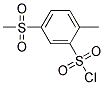 5-Methanesulfonyl-2-methyl-benzenesulfonylchloride Struktur