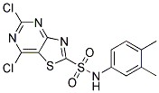 5,7-Dichlorothiazolo[4,5-d]pyrimidin-2-sulfonicacid(3,4-dimethylphenyl)amide Struktur