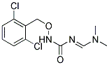 (E)-N'-(2,6-Dichlorobenzyloxycarbamoyl)-N,N-dimethylformimidamide Struktur