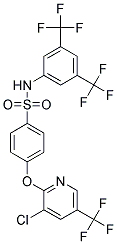 n-(3,5-Bis(trifluoromethyl)phenyl)-4-((3-chloro-5-(trifluoromethyl)-2-pyridinyl)oxy)benzenesulfonamide Struktur